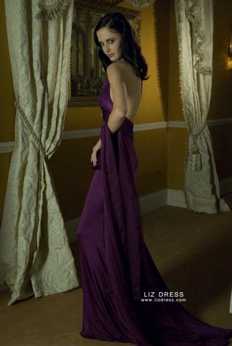 Eva Green Purple Dress Casino Royale James Bond .
